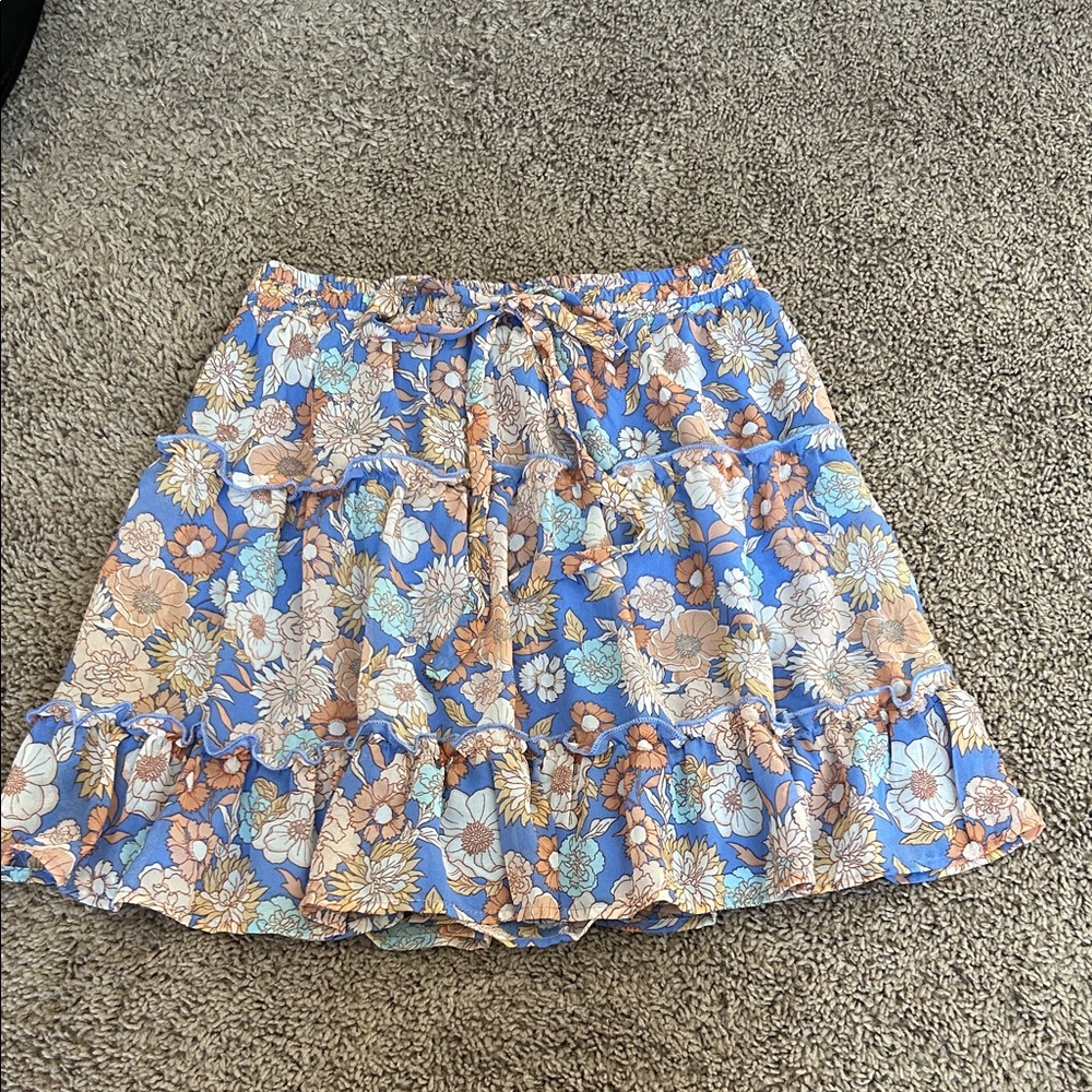 Sienna Sky Floral Mini Skirt
